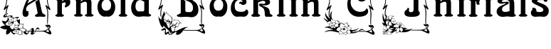Arnold BocklinC Initials字体预览图