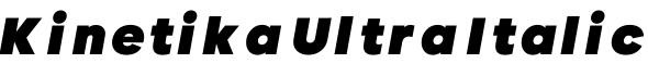 Kinetika Ultra Italic字体预览图