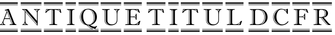 Antique Titul DcFr字体预览图