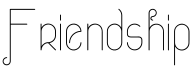 Friendship字体预览