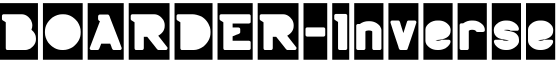 BOARDER-Inverse字体预览图