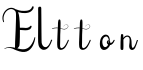 Eltton字体预览