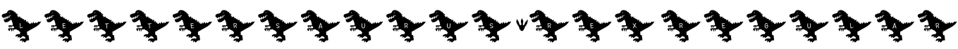 Lettersaurus*Rex Regular字体预览图