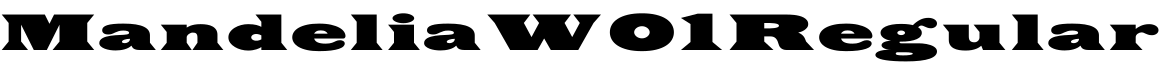 Mandelia W01 Regular字体预览图