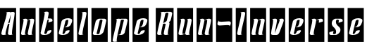 Antelope Run-Inverse字体预览图