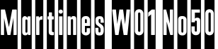 Martines W01 No50字体预览图