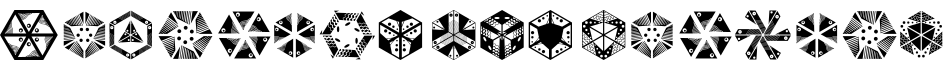 Hexagly4 W95 Regular字体预览图