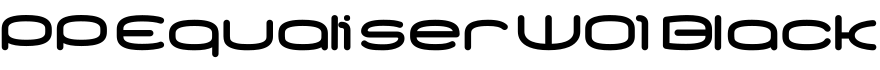 PP Equaliser W01 Black字体预览图