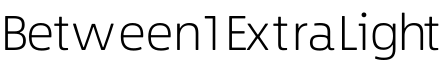Between 1 ExtraLight字体预览图