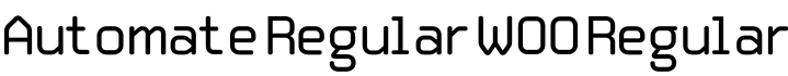 Automate Regular W00 Regular字体预览图