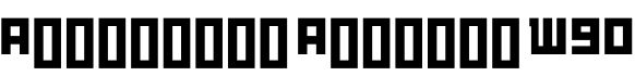 Architype Aubette W90字体预览图