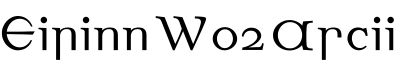 Eirinn W02 Ascii字体预览图