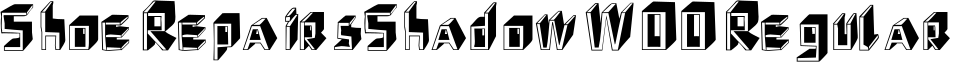 Shoe RepairsShadow W00 Regular字体预览图