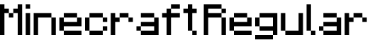 Minecraft Regular字体预览