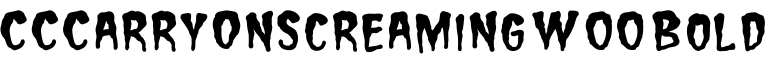 CCCarryOnScreaming W00 Bold字体预览图