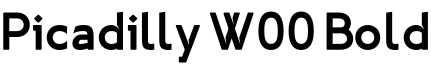 Picadilly W00 Bold字体预览图