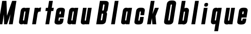 Marteau Black Oblique字体预览图
