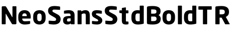 NeoSansStdBoldTR字体预览