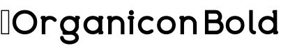 ☞Organicon Bold字体预览图