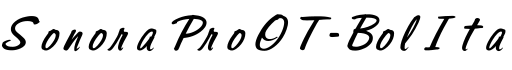 SonoraProOT-BolIta字体预览
