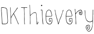 DKThievery字体预览图