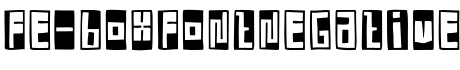 FE-BoxFontNegative字体预览图