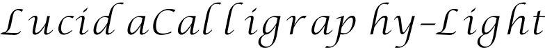 LucidaCalligraphy-Light字体预览图