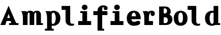 AmplifierBold字体预览图