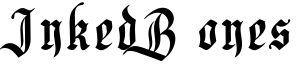 InkedBones字体预览