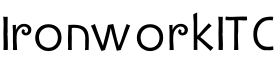 IronworkITC字体预览图
