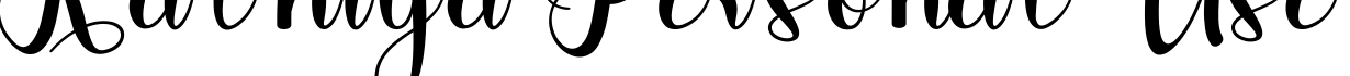 Kathiya Personal Use字体预览图