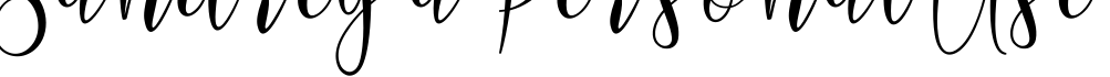 Sandreya Personal Use字体预览图
