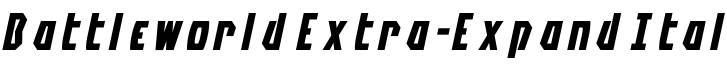 Battleworld Extra-Expand Ital字体预览图