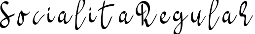 SocialitaRegular字体预览图