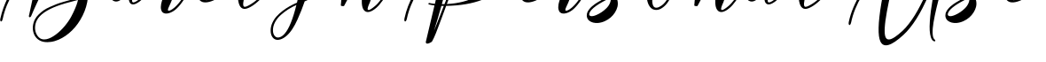 Barelyn Personal Use字体预览图