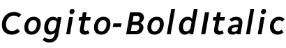 Cogito-BoldItalic预览字体图片