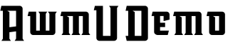 AwmU Demo字体预览图