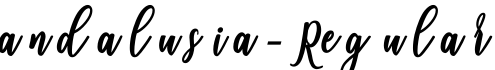 andalusia-Regular字体预览图