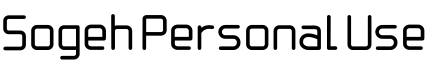 Sogeh Personal Use字体预览图
