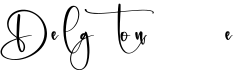 Delgonte字体预览
