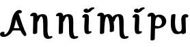 Annimipu字体预览图