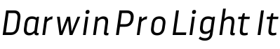 Darwin Pro Light It字体预览