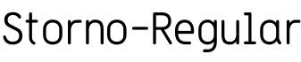Storno-Regular字体预览图