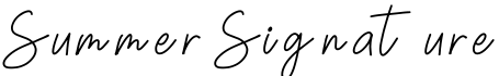 Summer Signature字体预览