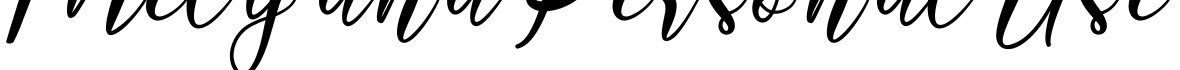 Melyana Personal Use字体预览图