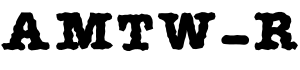 AMTW-R字体预览图