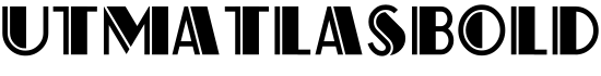 UTMAtlasBold字体预览图