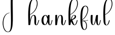 Thankful字体预览图