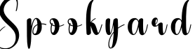 Spookyard字体预览图