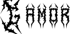Gamor字体预览图